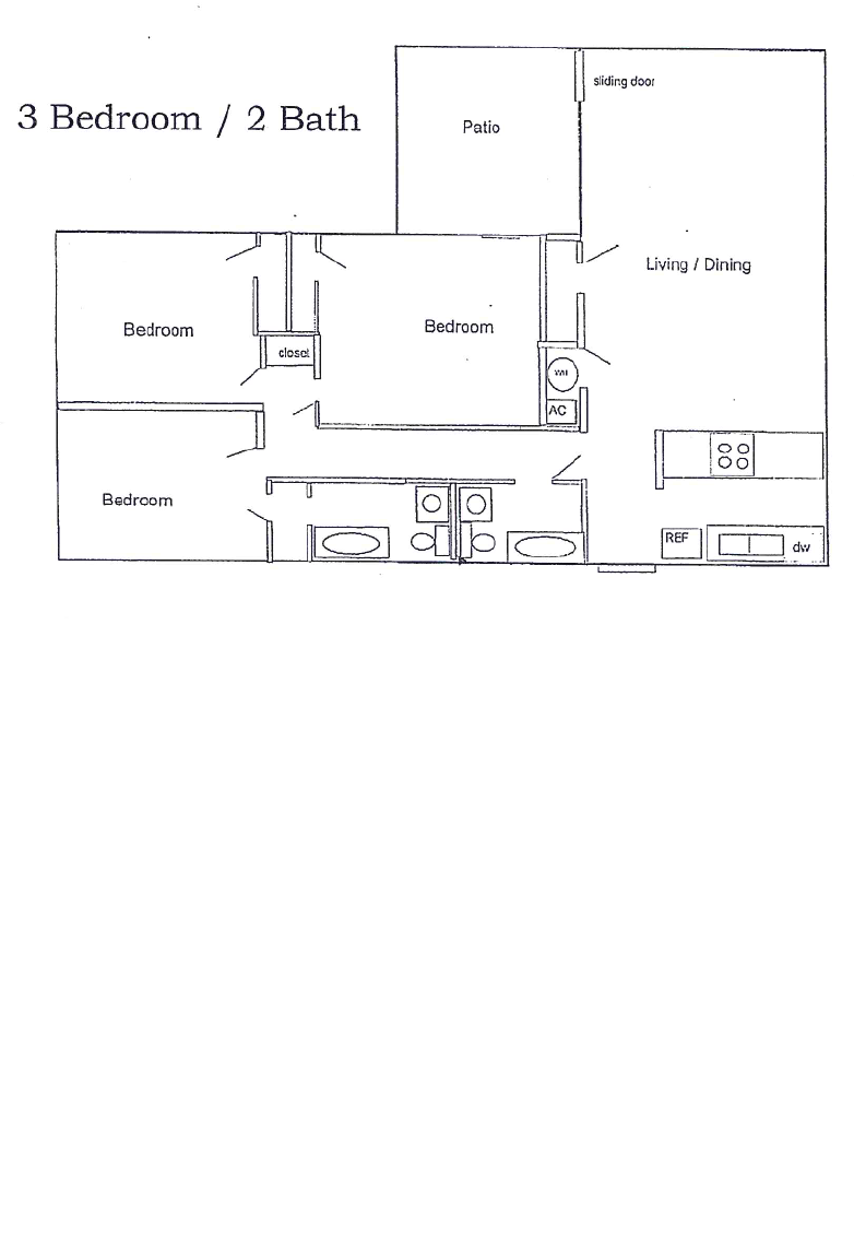 Floor Plans of Boulevard Apartment Homes in Gretna, LA